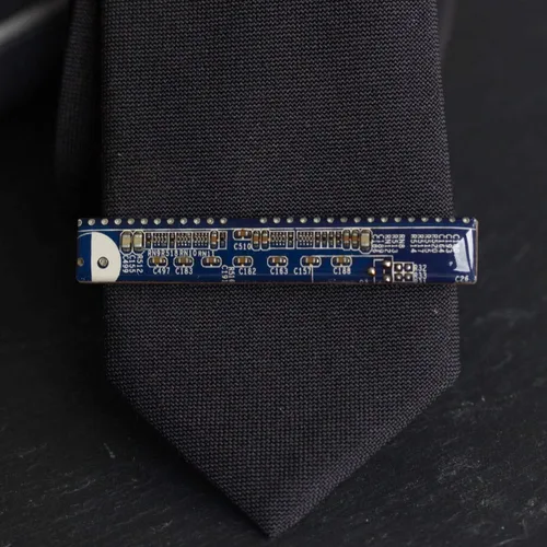 Vista 5 de Clip de corbata para placa de circuito, regalo único para geek de la computadora