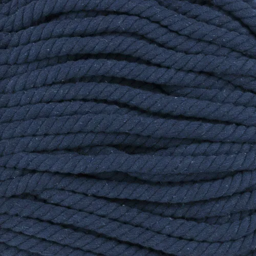 Vista 43 de Cuerda de algodón trenzado súper suave de 3 hebras (negro, 1 pulgada x 10 pies)