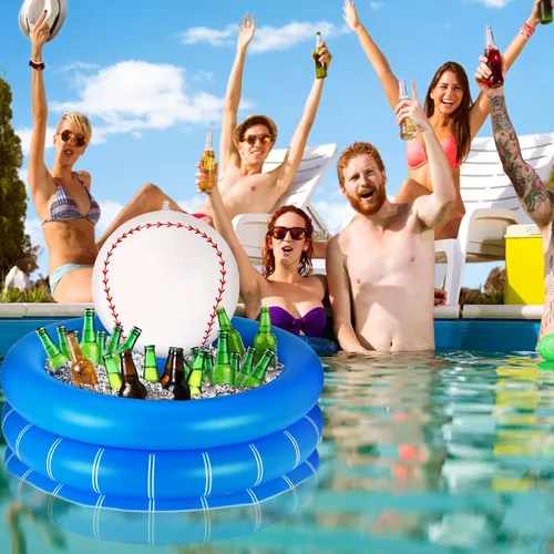 Vista 6 de Bencailor - Barra de servir inflable de PVC para bebidas de fútbol, juego de lanzamiento, decoración de fiesta, rugby, baloncesto, béisbol