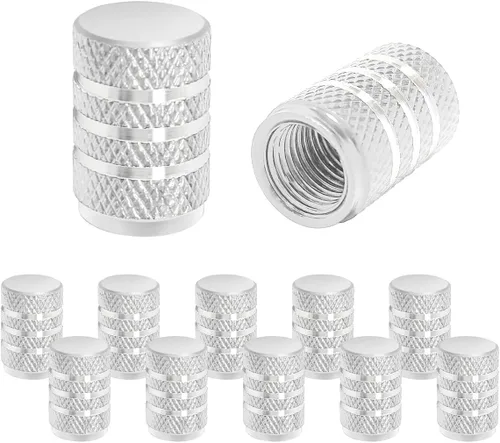 Vista 20 de 12 PCS tapones para válvulas de neumáticos de automóvil, tapas herméticas, universales para automóviles, bicicletas, motocicletas, SUV, accesorios
