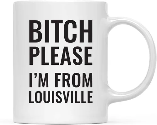Vista 46 de Andaz Press Taza de café de 11 onzas, regalo de broma, Bitch Please I'm from Alabama, paquete de 1, incluye caja de regalo, divertidas ideas