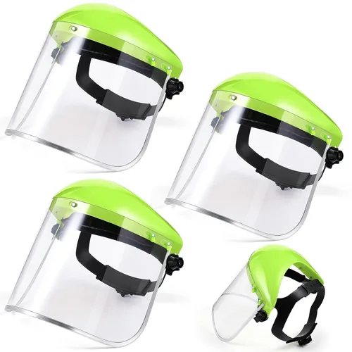 Vista 15 de Copkim Paquete de 3 Protectores Faciales Super Seguros para Rectificado. Protector Facial Transparente para Rectificado y Corte. Resistente a