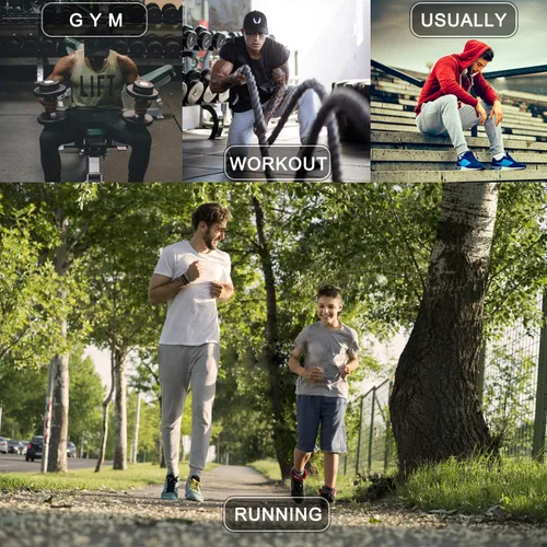 Vista 7 de Wangdo Pantalones deportivos ajustados para hombre, pantalones de entrenamiento para gimnasio, pantalones deportivos cónicos, pantalones deportivos