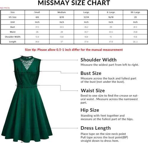 Vista 6 de MISSMAY Vestido formal de encaje floral sin mangas para dama de honor de boda