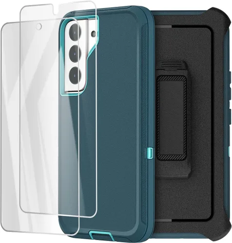 Vista 14 de AICase Funda protectora resistente para Samsung Galaxy S22 de 6.1 pulgadas (negra)