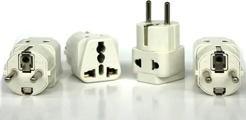 Vista 10 de Adaptador de corriente universal internacional convertidor de punta de enchufe - Convertir Europa, EU/UK/CN/AU a Estados Unidos - Ideal