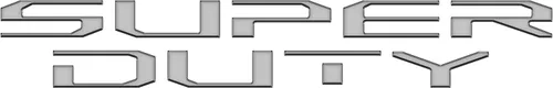Vista 13 de Insertos de letras para portón trasero, compatibles con Super Duty XL/XLT/Lariat 2023-2026