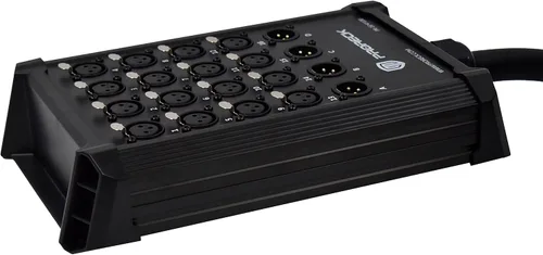 Vista 2 de PRORECK Cables Serpiente de Placa de Circuito de Envío XLR de Perfil Bajo de 16 Canales, Cable Divisor XLR para En Vivo, Grabación, Escenario