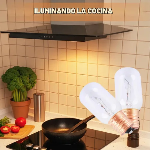 Vista 3 de Wadoy Bombilla de microondas compatible con LG, Frigidaire, Kenmore, Whirlpool, GE Range Microondas, 6912W1Z004B 125V 30W E17, bombilla de repuesto