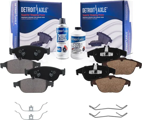 Vista 111 de Detroit Axle - Pastillas de Freno Delantero Izquierdo Reemplazo de Pinza de Disco para Ford Fusion Mazda 6 Lincoln MKZ Mercury Milan 2006-2012