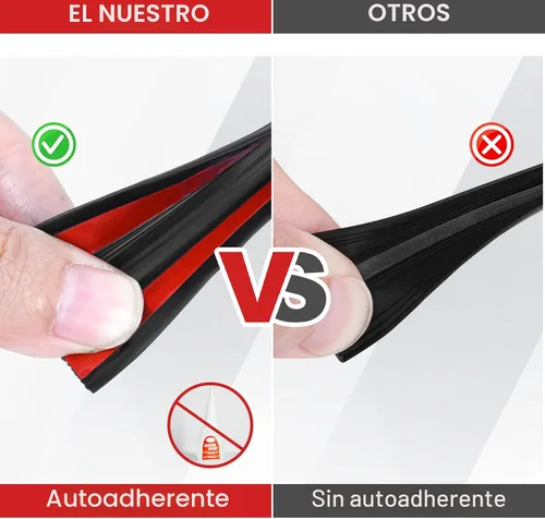 Vista 5 de ToLanbbt Moldura de Borde de Goma Canal en U – Protector de Borde de Chapa Metálica Autoadhesivo de 1/4", Tira de Sellado EPDM para Puertas