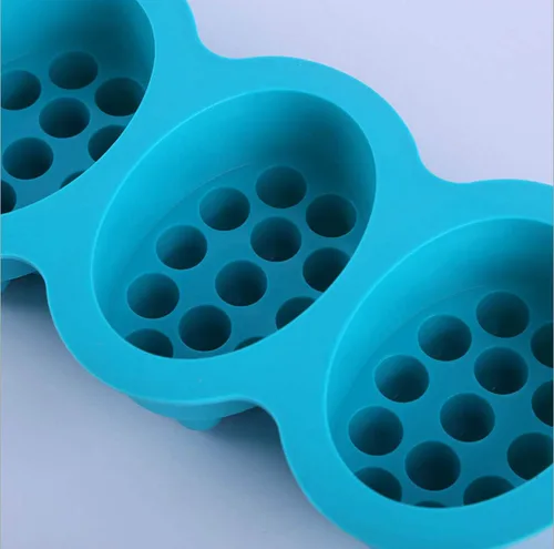 Vista 5 de 2 moldes de jabón de barra de masaje 3D, 4 cavidades, moldes de jabón de silicona de 4.5 onzas para hacer jabón de bricolaje, chocolate, arcilla
