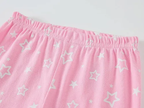 Vista 5 de Babyroom Pijamas a juego para niñas, pijamas de muñeca para niños pequeños, ropa de dormir de algodón para Navidad