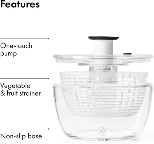 Vista 9 de OXO Good Grips Little Salad & Herb Spinner Pequeño