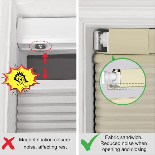 Vista 5 de BERISSA Persianas celulares sin cordones, sin herramientas, sin taladro, para ventanas de interiores, fáciles de instalar, 20 pulgadas de ancho x 36