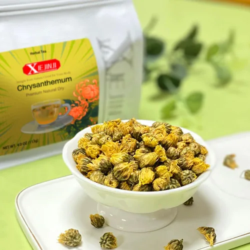 Vista 5 de Té de Crisantemo - 100% Puro Premium Natural Seco de Crisantemo Fetal (113g/3.98oz), Sin Cafeína, Sin OMG