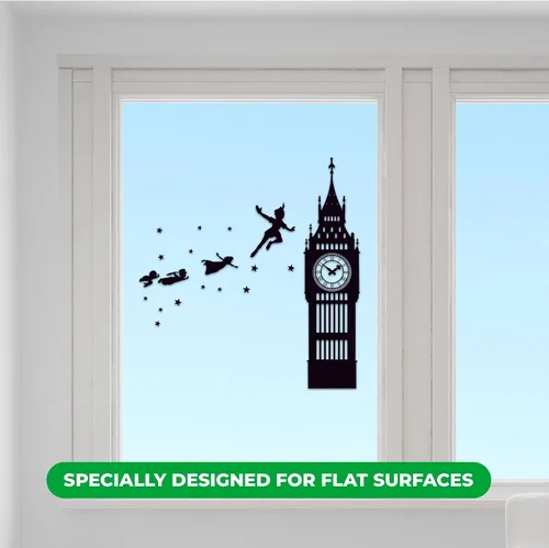 Vista 3 de Peter Pan Tinkerbell Neverland Big Ben - Decoración de pared con frase I Tinker Bell para decoración de habitación infantil, múltiples opciones