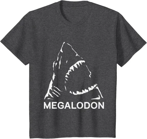 Vista 27 de Camiseta de paleontólogo prehistórico de tiburón gigante Megalodon, Negro