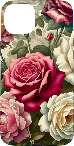 Vista 8 de Funda con diseño floral para iPhone 16 con diseño floral estilo victoriano
