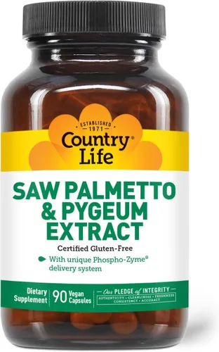 Vista 6 de Country Life Saw Palmetto y extracto de Pygeum - Suplemento de salud de próstata para la salud masculina - Promueve la función saludable del tracto