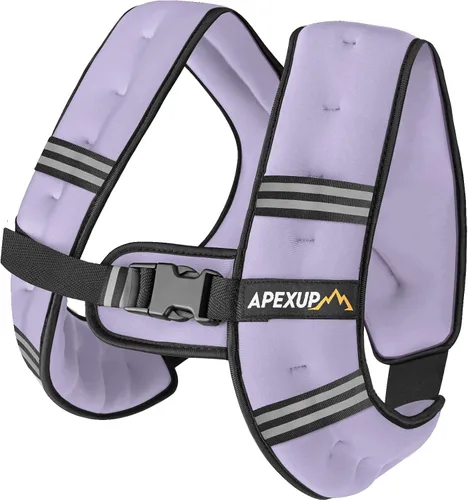Vista 31 de APEXUP - Chaleco con peso de 5, 10, 15, 20, 25 y 30 libras para hombre y mujer, con rayas reflectantes, equipo para entrenamiento de fuerza y correr