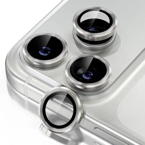 Vista 9 de Misea Protector de lente de cámara compatible con el teléfono 17 Pro/Phone 17 Pro Max, protector de lente de cámara de vidrio templado Ultra-HD Negro