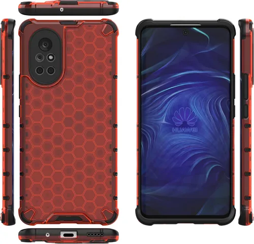 Vista 127 de Pzwoxukhov Funda compatible con Huawei Nova 3i, compatible con Huawei P Smart+ 2018 Honeycomb Anti-Drop Shock-Absorbing Case Negro