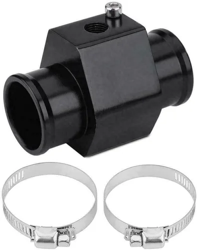 Vista 2 de Enfriador de aceite para radiador de motor automotriz, adaptador de montaje de extremo de manguera, negro para refrigerante de agua, ventilador