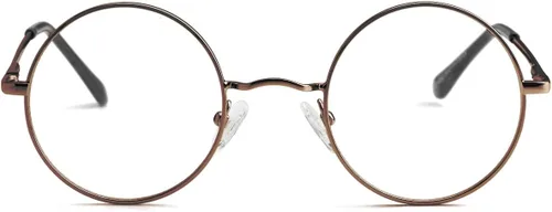 Vista 2 de Pequeñas gafas redondas claras del marco del metal del círculo de los vidrios de la lente del círculo