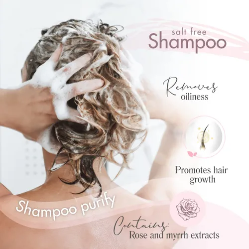 Vista 3 de Champú purificador, anti-pérdida de cabello y control del cabello graso, revitaliza el adelgazamiento del cabello y mejora el volumen, la fuerza