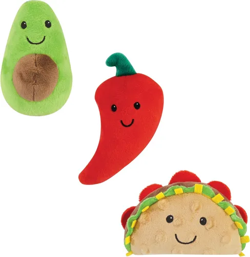 Vista 14 de Luvable Friends Juguete de peluche chirriante unisex para bebé con cuerda Dinosaurios