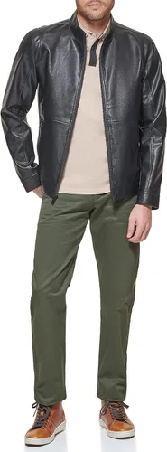 Vista 2 de Dockers Chaqueta Racer de cuero sintético The Dylan para hombre