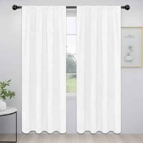 Vista 63 de Easy-Going - Cortinas opacas con bolsillo para varilla para dormitorio, cortinas de ventana para oscurecer la habitación para sala de estar