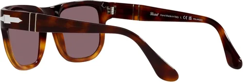 Vista 5 de Persol PO3306S - Gafas de sol cuadradas, Marrón y Gris Tortuga Gris Gradiente Polarizado