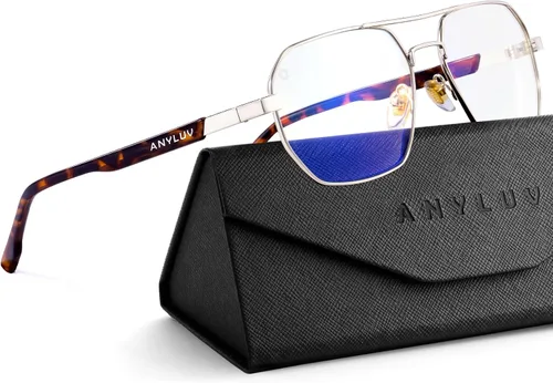 Vista 10 de ANYLUV Blue Light Glasses for Woman/Men, Blue Light Blocking Glasses Women Computer Gaming Glasses for Eye Protection