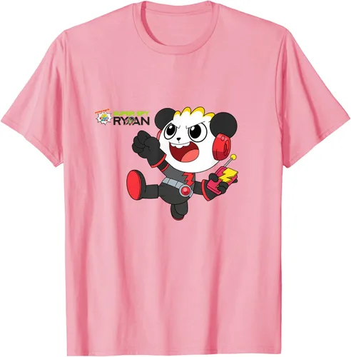Vista 72 de Ryan's World Super Spy Combo Panda Camiseta, gris, S Asfalto