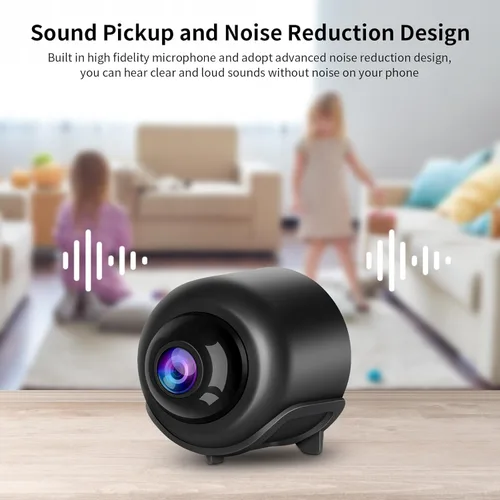 Vista 8 de VSTARCAM Cámara WiFi pequeña para seguridad del hogar, 1 unidad, 3MP portátil HD visión nocturna detección de movimiento, vigilancia remota de 120°