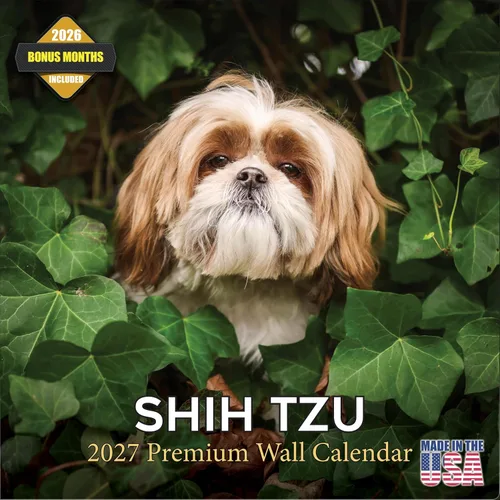 Vista 23 de Calendario de Lebrel Afgano 2025 2026, calendario mensual de pared de raza canina, 12" x 18" abierto, papel grueso sin traspaso, ideal para regalo