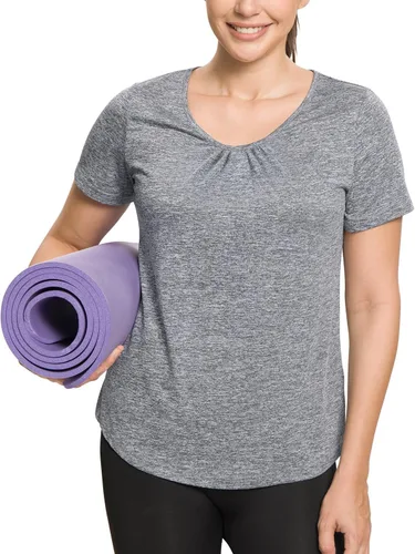 Vista 8 de MISS FORTUNE Active Wear Yoga Top Cool Dry Workout Shirt Ropa de ejercicio