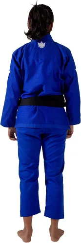 Vista 3 de KINGZ Brazilian Jiu Jitsu Gi Kimono ligero BJJ para mujer IBJJF Legal 400gsm Pearl Weave Pro Competition El único