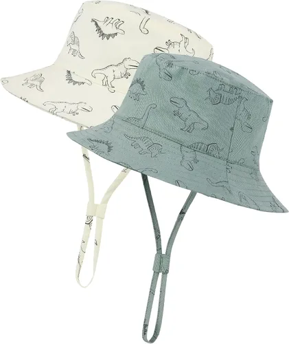 Vista 9 de Durio Sombrero para el sol para bebé, sombrero de playa de verano, UPF 50+, protección solar, sombreros para niños, regalos para niños y niñas