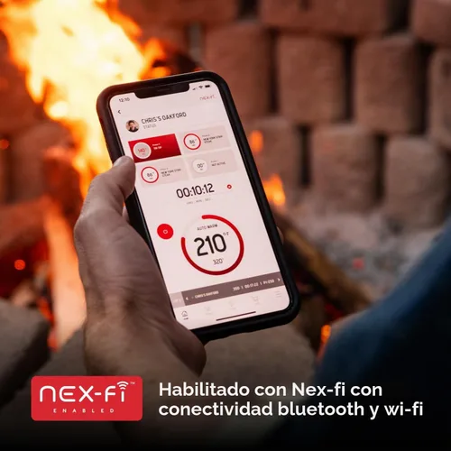 Vista 7 de Neevo - Parrilla de propano inteligente 44,000 BTU, barbacoa de 2 quemadores al aire libre, control electrónico, 714 pies cuadrados en espacio
