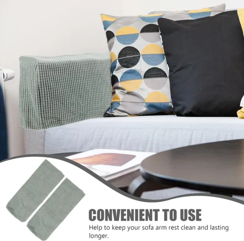 Vista 3 de FOMIYES 2 fundas para reposabrazos de sofá, protectores elásticos para sillas, reclinables, perros y gatos