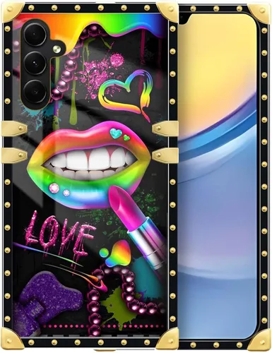 Vista 68 de Funda compatible con Samsung Galaxy A03S 4G, TPU suave de lujo y parte trasera de policarbonato duro para niñas y mujeres, funda protectora a prueba