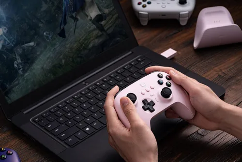 Vista 7 de 8Bitdo Ultimate 2.4G Wireless Controller, Hall Effect Joystick Update, Gaming Controller with Charging Dock for PC, Android, Steam Deck & Apple