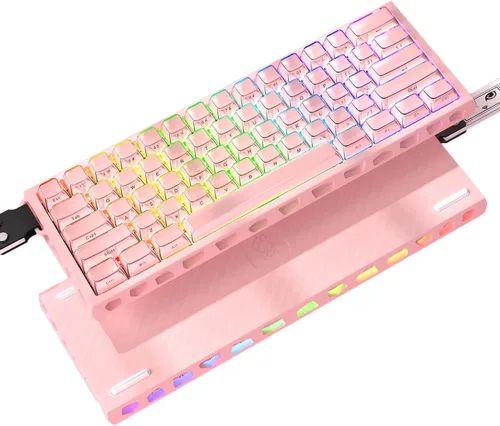 Vista 9 de BOYI H60Pro Magnetic Switch Gaming Keyboard,60% Hollow Aluminum Hall Effect Rapid Trigger Hot-Swap 8K Polling Rate 0.01mm RT RGB Wired Mechanical