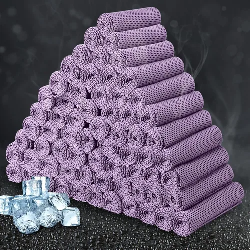 Vista 30 de Honoson Toalla de enfriamiento a granel – Toallas frescas para cuello y cara, microfibra transpirable y deportiva para gimnasio, yoga, viajes