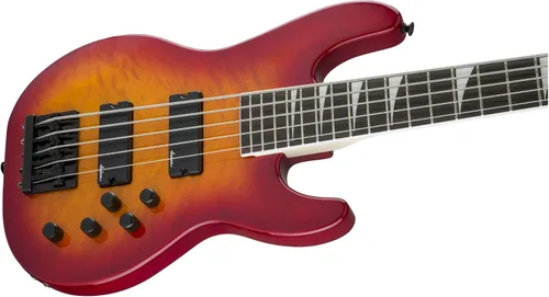 Vista 5 de Jackson JS Series Concert Bass de 5 cuerdas JS3VQ, Cherry Burst, Diapasón de amaranto