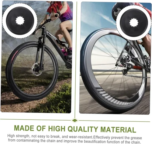 Vista 4 de 30 piezas cubierta de volante radios bicicleta radios bicicleta piñón rueda libre protector de radios carretera volante cubierta de protección