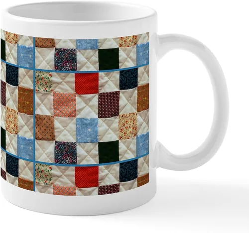 Vista 18 de CafePress I'd Rather Be Quilting Mug Taza de café de cerámica de 11 oz (11.0 fl oz)